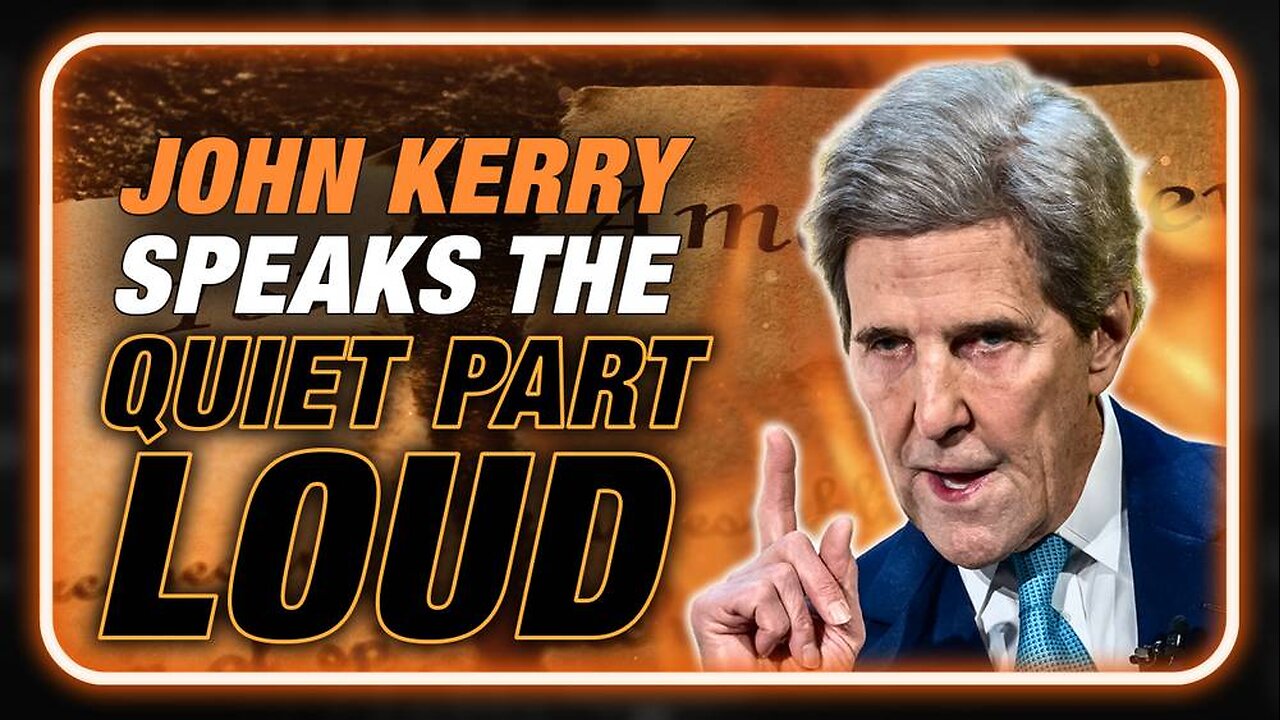 Alex Jones Breaks Down Why Desperate Deep Stater John Kerry Wants