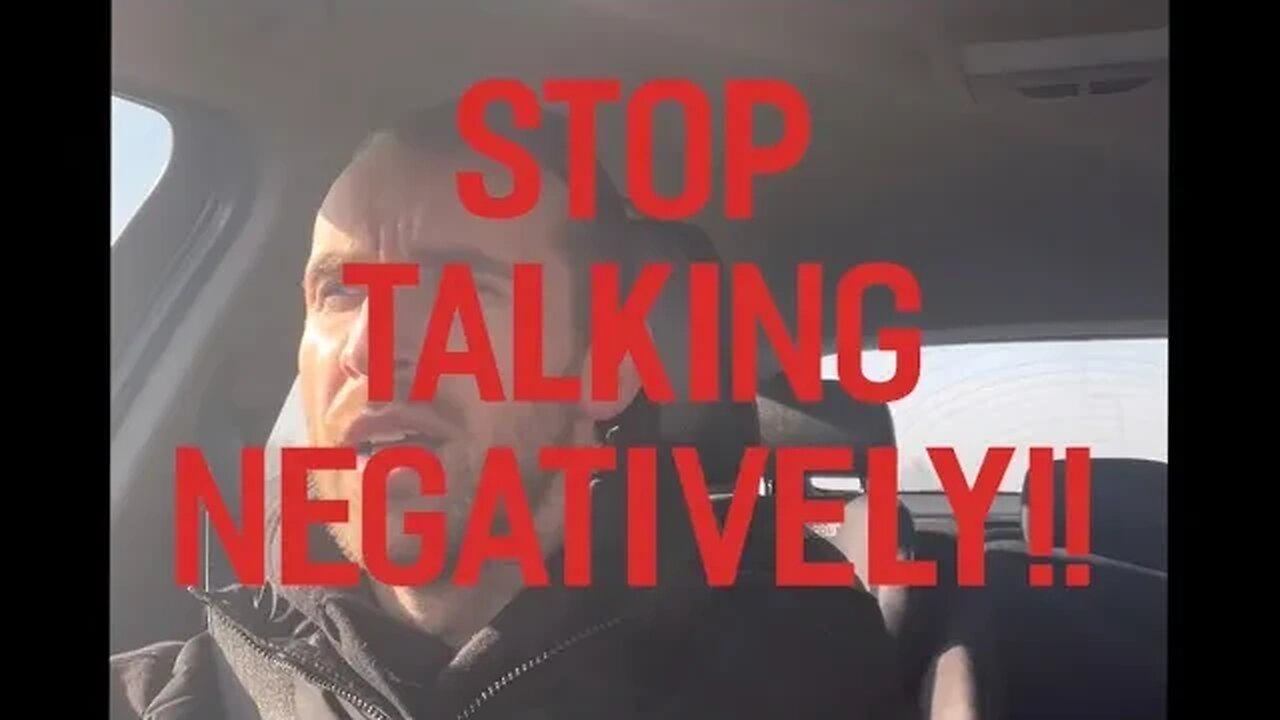 STOP talking negatively about yourself!!