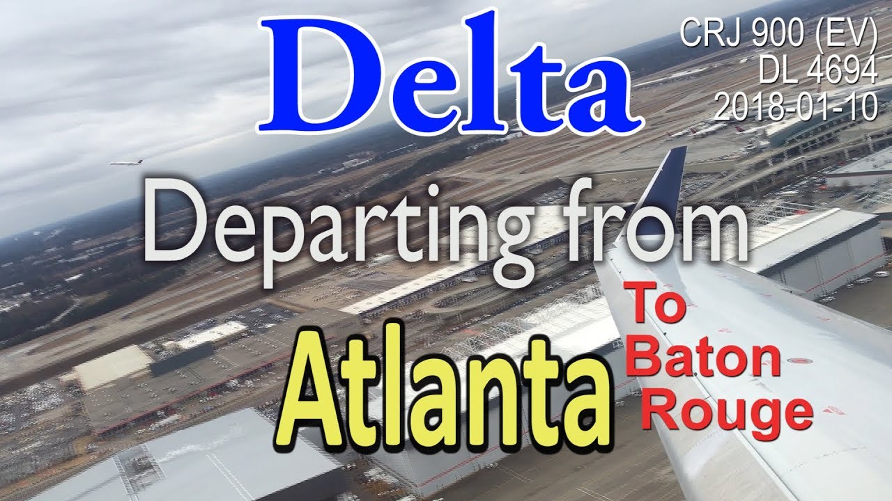 Delta Airlines flight DL4694 departing from Atlanta to Baton Rouge