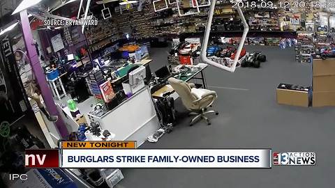 Burglars strike hobby store