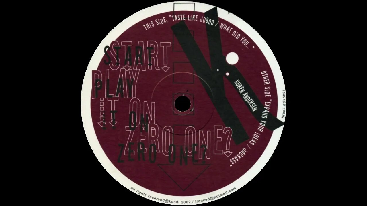 Ruben Andersen Start Play It On Zero One