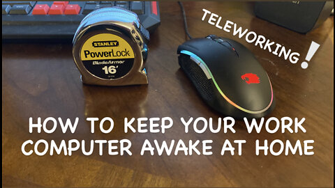 MOUSE JIGGLER HOW TO KEEP YOUR COMPUTER AWAKE