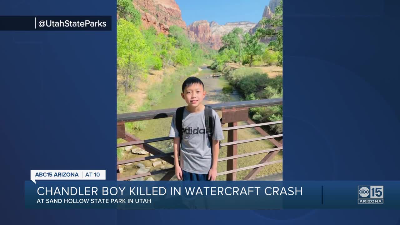 11-year-old Chandler boy killed in watercraft crash in Utah