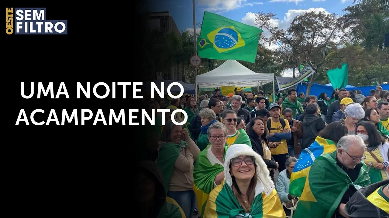 EXCLUSIVO: Repórter de Oeste passa uma noite na manifestação | #osf