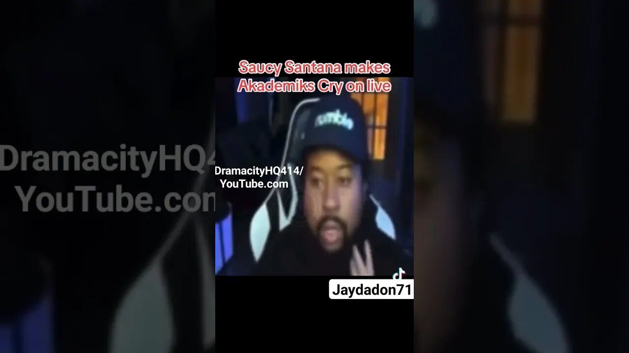 Daaayyuumm DJ Akademiks cries on live lmmfao #funny