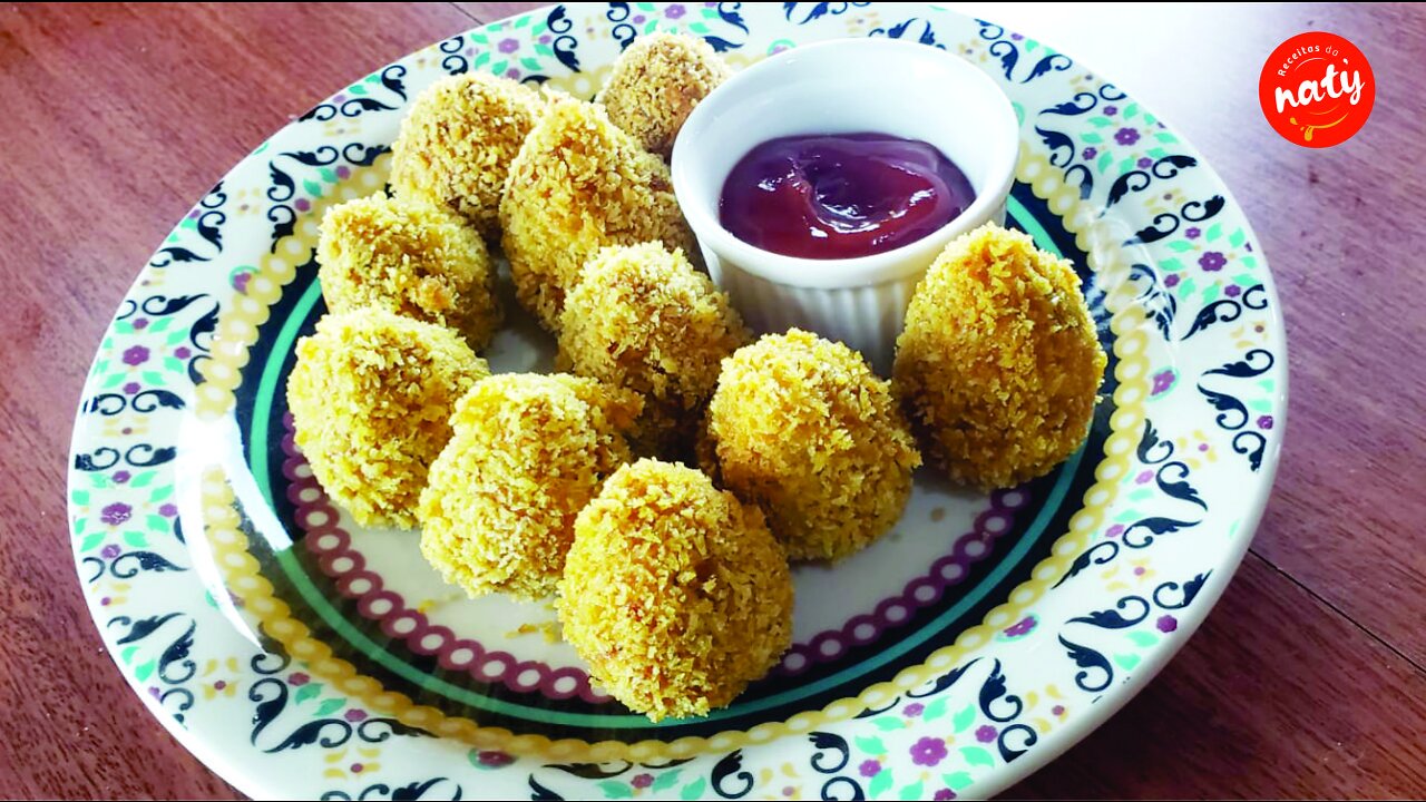 ✅COXINHA SEM MASSA INCRÍVEL RÁPIDA E MUITO FÁCIL DE FAZER RECEITAS DA NATY