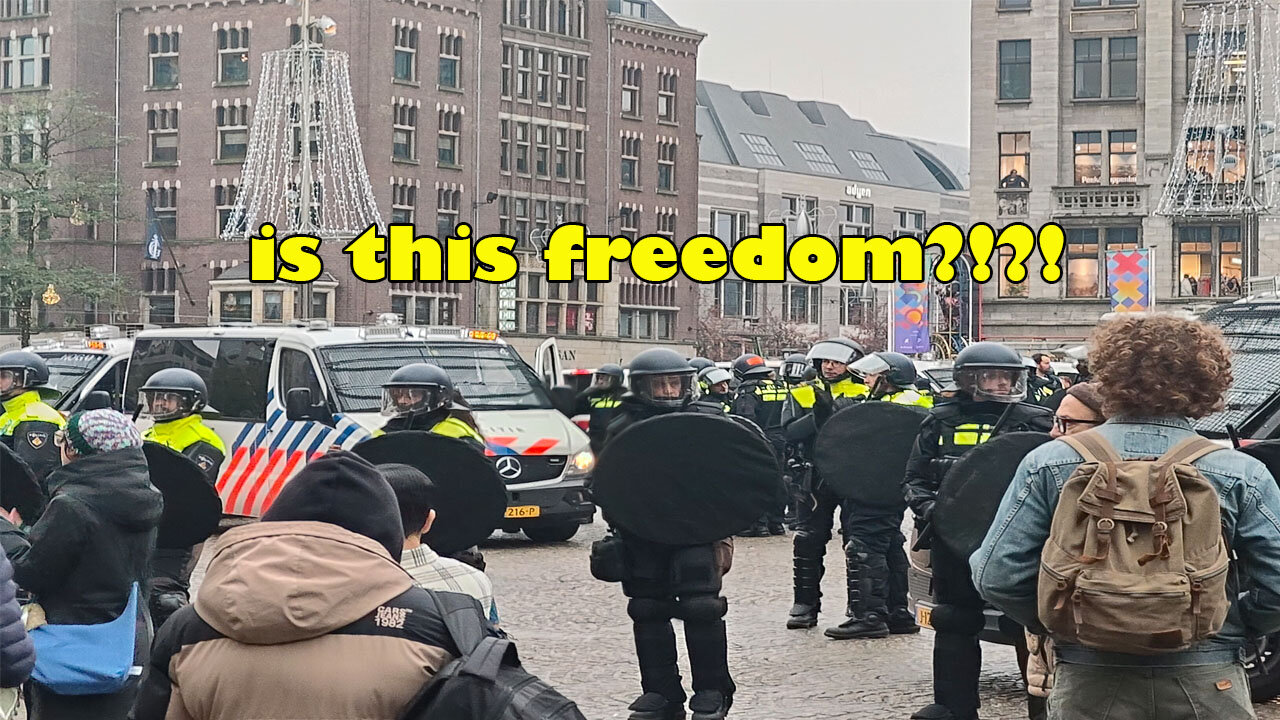 POLICE INTIMIDATION in Amsterdam