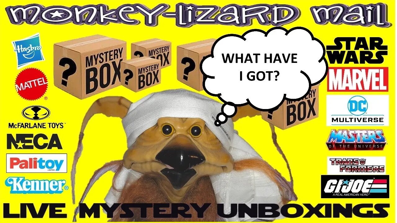 LIVE MYSTERY TOY UNBOXINGS! Star Wars, Marvel, DC, MOTU?? - MoNKeY-LIZaRD Mail