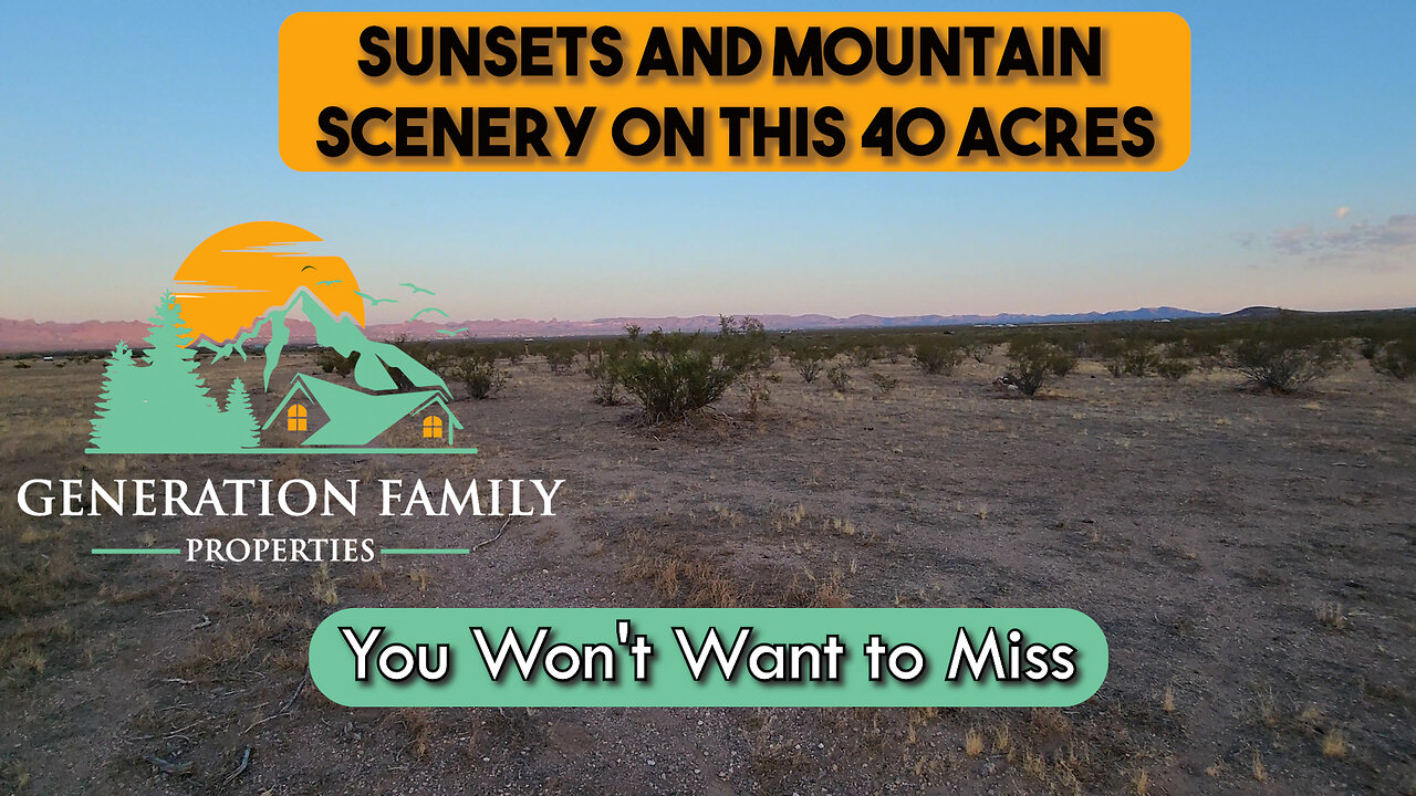 You Won't Want to Miss the Sunsets and Mountain Scenery on this 40 Acres in Arizona