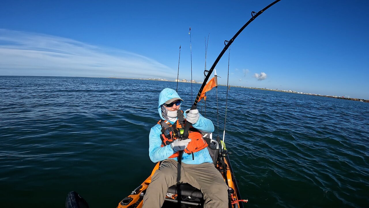 Kayak fishing the Freeport Jetties in late summer 2022