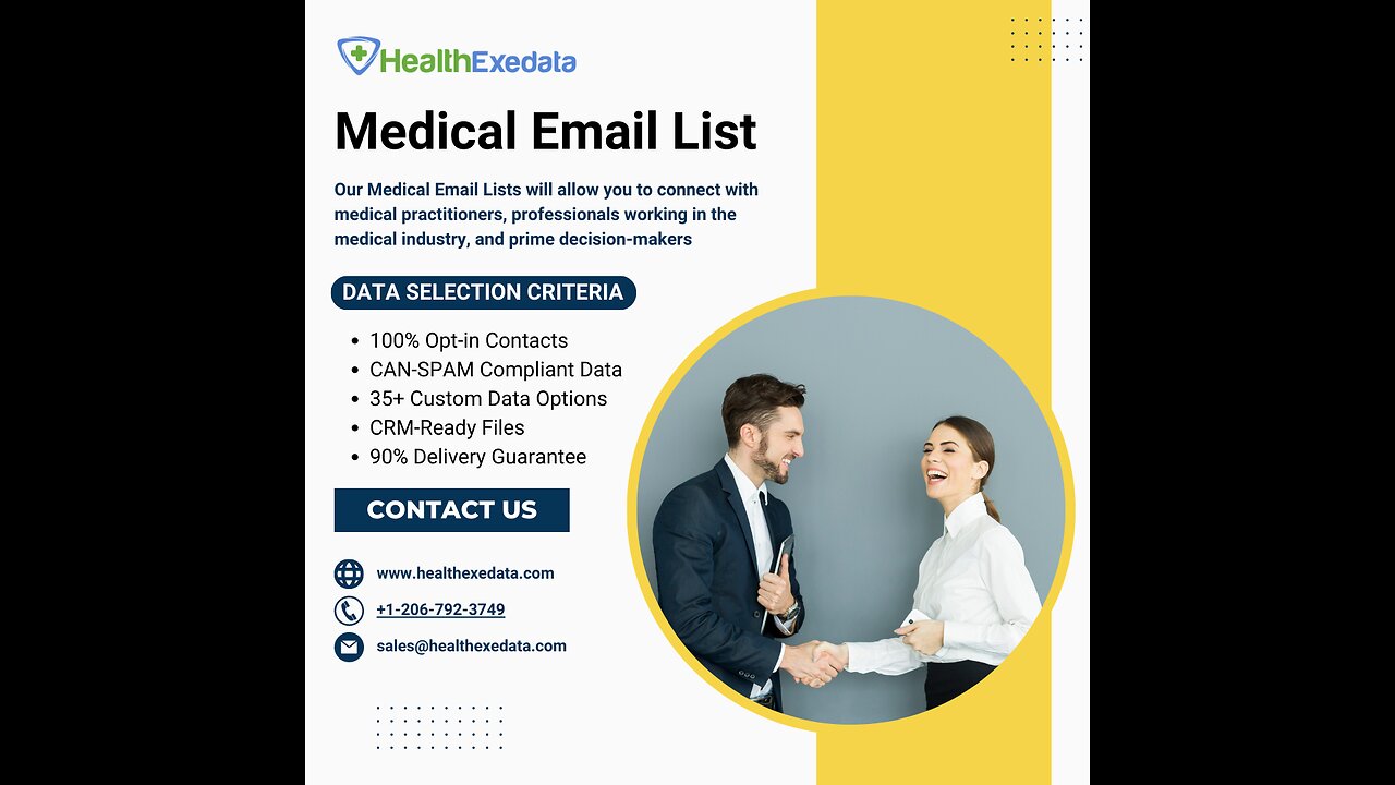 Enhance Your Reach with Our 100% Verified Medical Email List