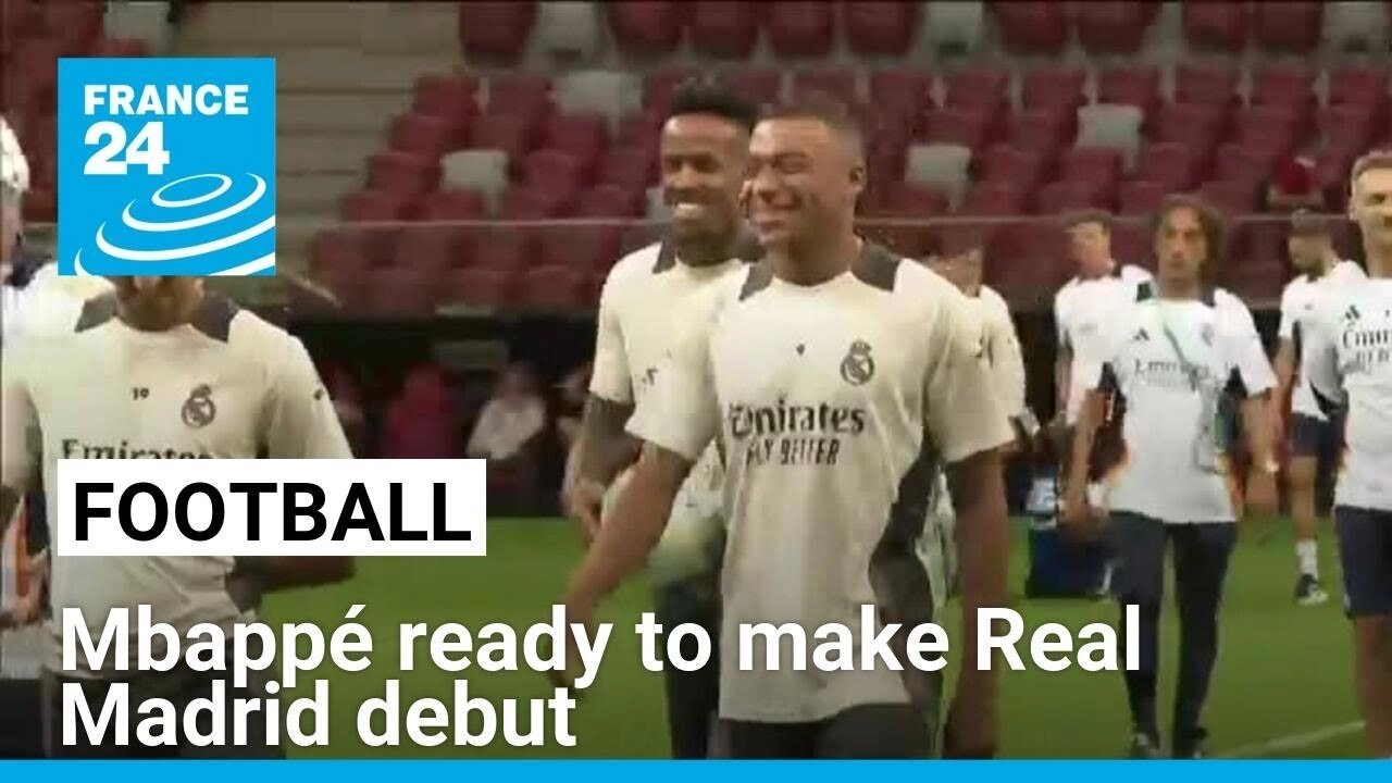 Kylian Mbappé ready to make Real Madrid debut in UEFA Super Cup against Atalanta