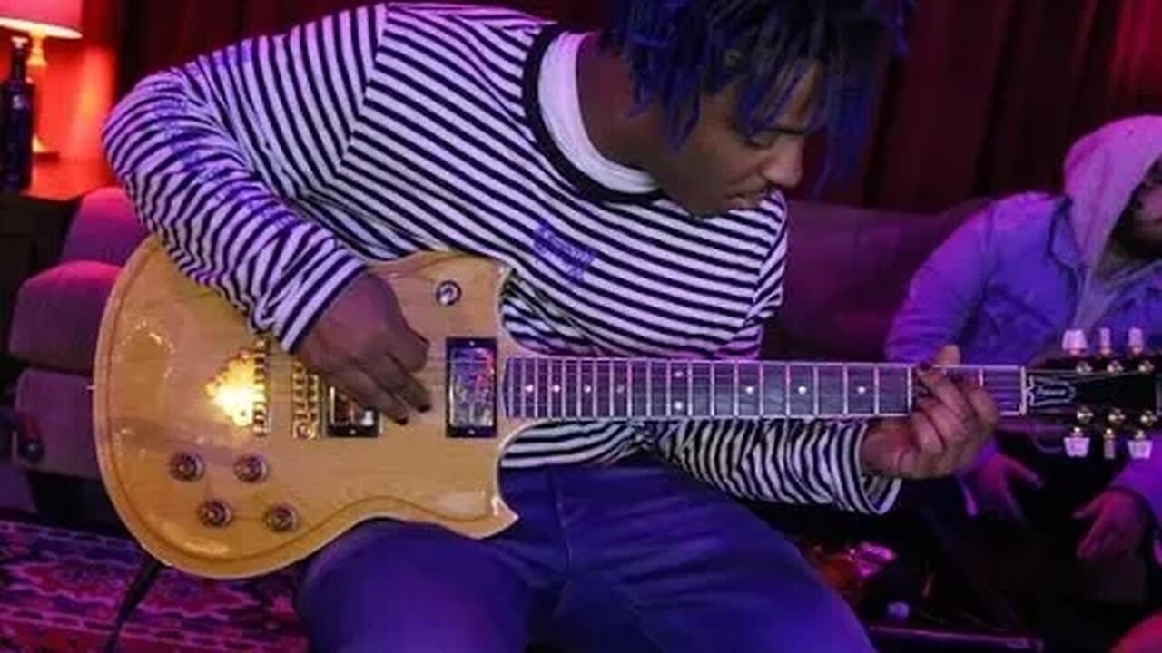 Making a juicewrld guitar beat with live guitar - beachboyy
