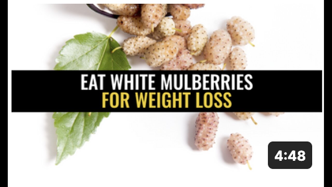 Eat white mulberries for weight loss