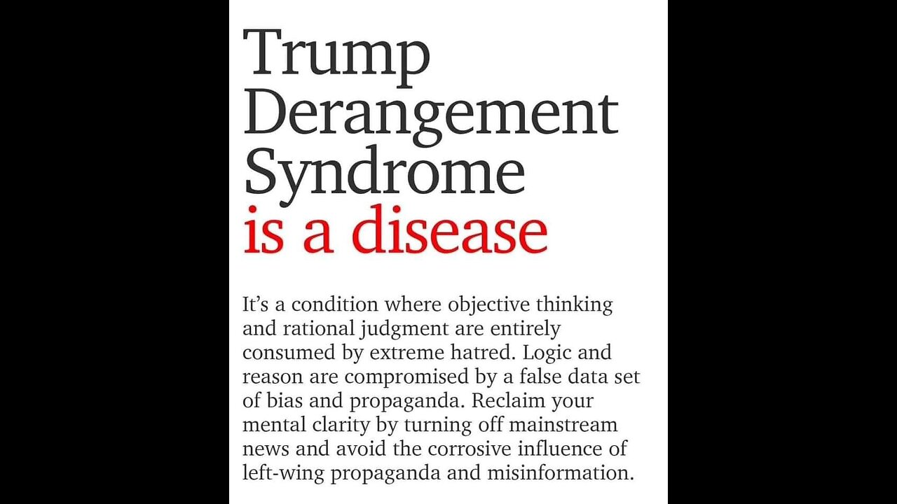 TRUMP DERANGEMENT SYNDROME - BelloHeart is Back! Please Like and Follow