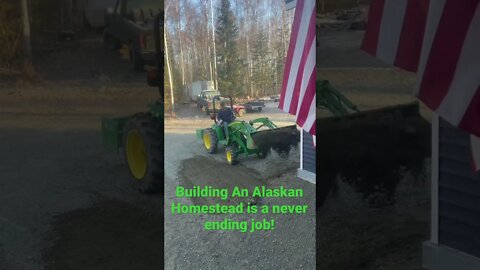 Never ending work on the Homestead in Alaska #alaska #homesteading