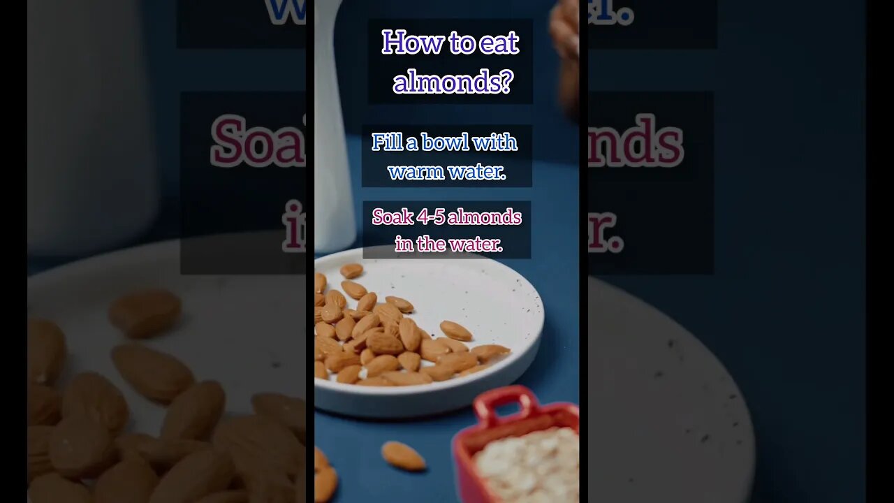 How to eat almonds| What's the right way to eat almonds #nutritionistonlineapplepie