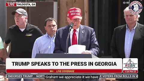 LIVE REPLAY: Trump Visits Valdosta GA, Provides Support and Addresses the Media | 09-30-2024