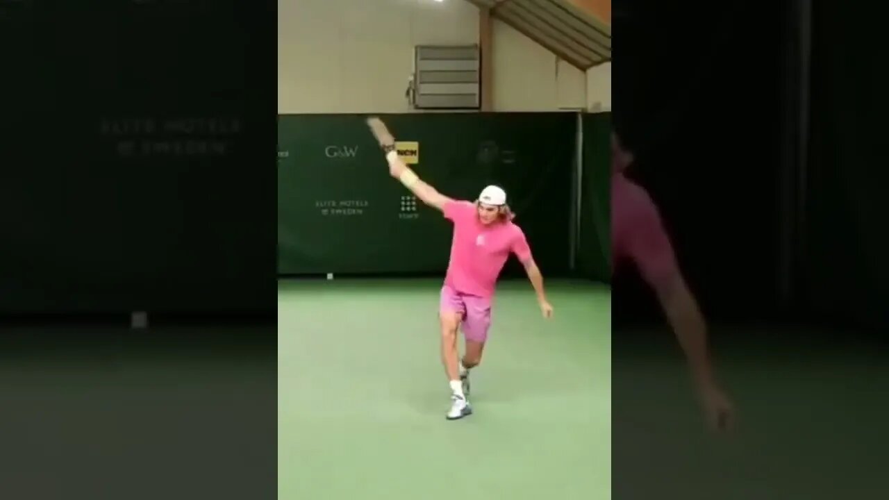 Stefanos Tsitsipas trains in Stockholm with Ivashka or Cressy #shorts