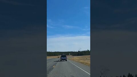 Driving in Yellowstone