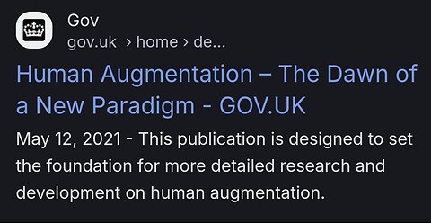 I don't think we have any values left as a "Nation State"!!! - Human Augmentation The Dawn Of A New PARADIGM NATO/UK GOV. strategic implications project 2021