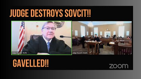 JUDGE OBLITERATES SOVEREIGN IDIOT! It is OH SO GLORIOUS!