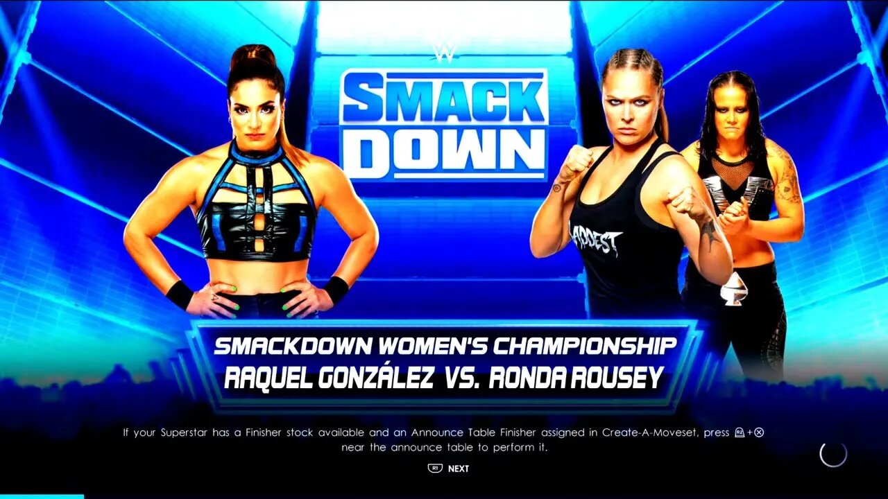 WWE Friday Night Smackdown Rodriguez vs Rousey w/ Baszler for the WWE SmackDown Women's Title