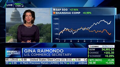 Biden Commerce Secretary Gina Raimondo: "We Have No Interest To Hold China Down, To Hold China Back"