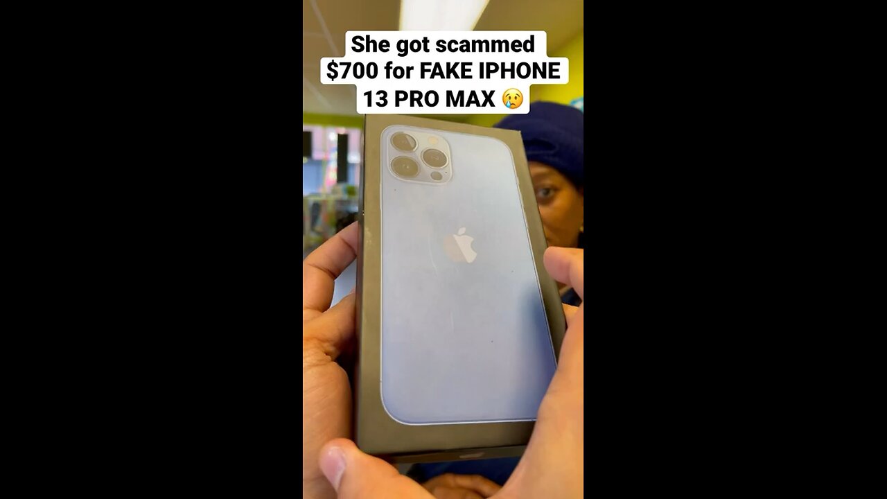 SHE GOT SCAMMED $700 FOR A FAKE IPHONE💀