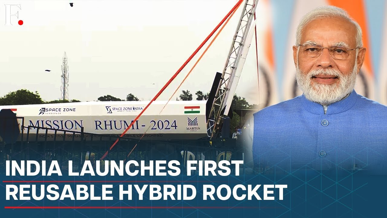 Watch: India Successfully Launches its First Reusable Hybrid Rocket "RHUMI-1"