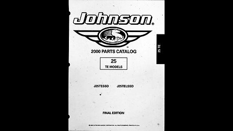 Johnson Evinrude outboard motors, 4 stoke part, rope & TE schematic and break downs - 2000 Card-04