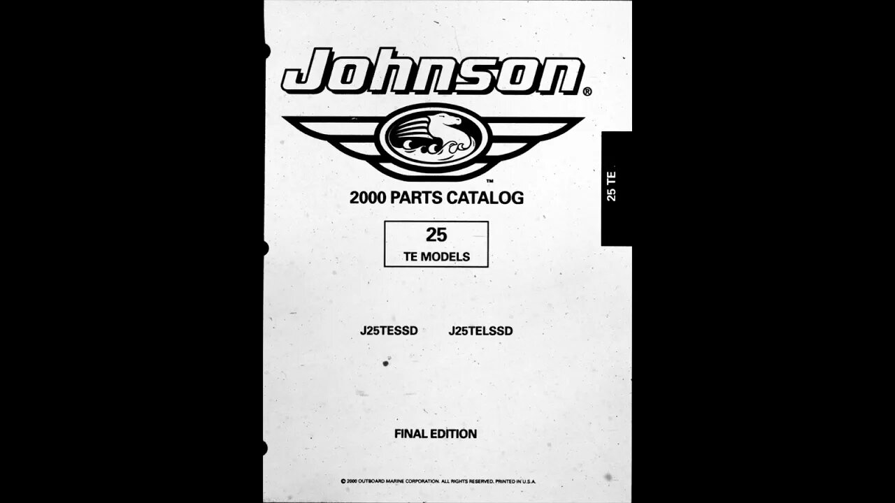 Johnson Evinrude outboard motors, 4 stoke part, rope & TE schematic and break downs - 2000 Card-04