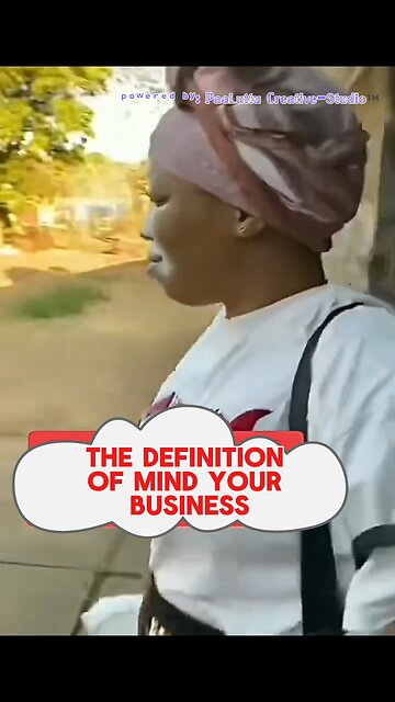 The clear definition of mind your business. Funny video I’ve seen today