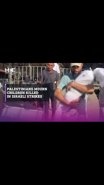 Palestinians in Gaza mourn children killed in Israeli strikes