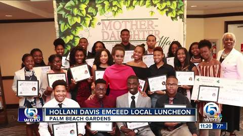 Hollani Davis emcees local luncheon