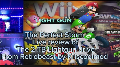 A Live Review Of Kriscoolmod’s 2tb Retrobeast Lightgun Drive By Perfect Storm Gaming #review