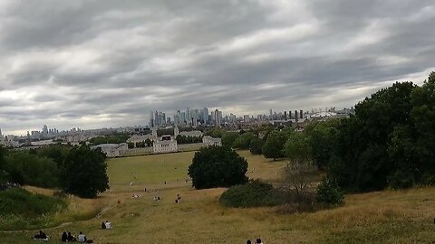 overlooking london from the Greenwich Observatory 10th July GoPro