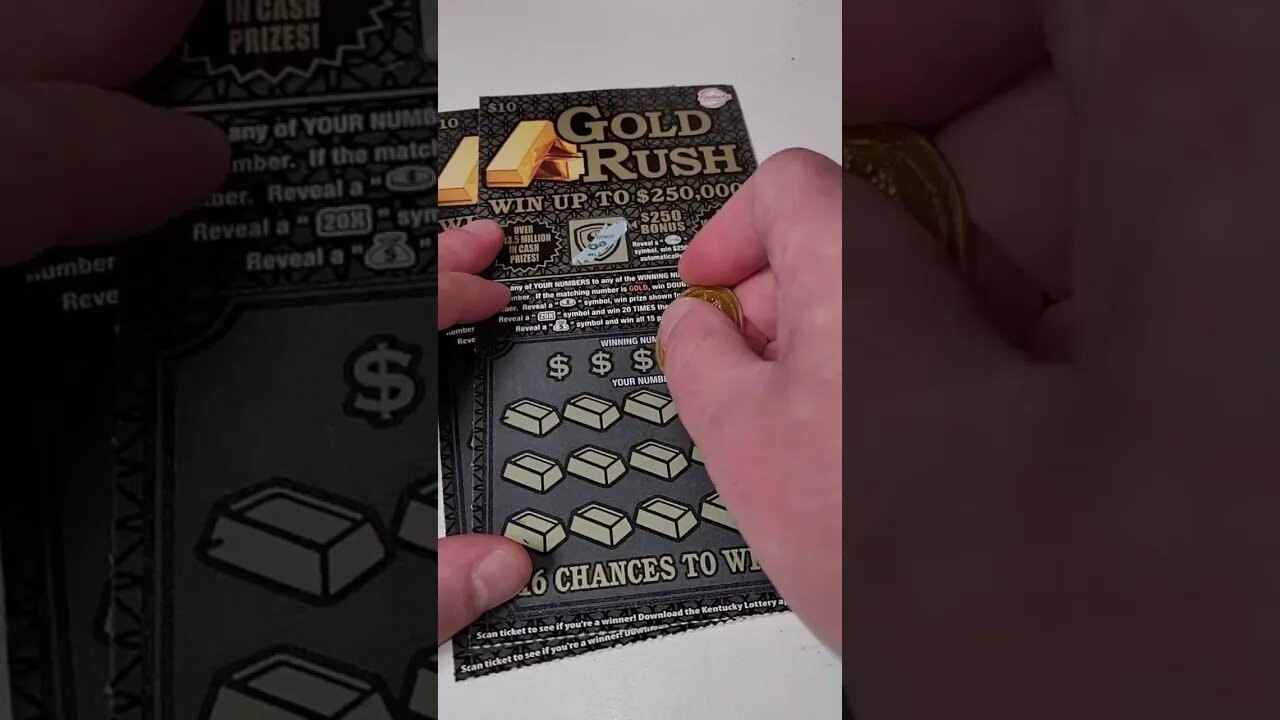 Gold Rush Scratch Off Lotto Ticket Test!