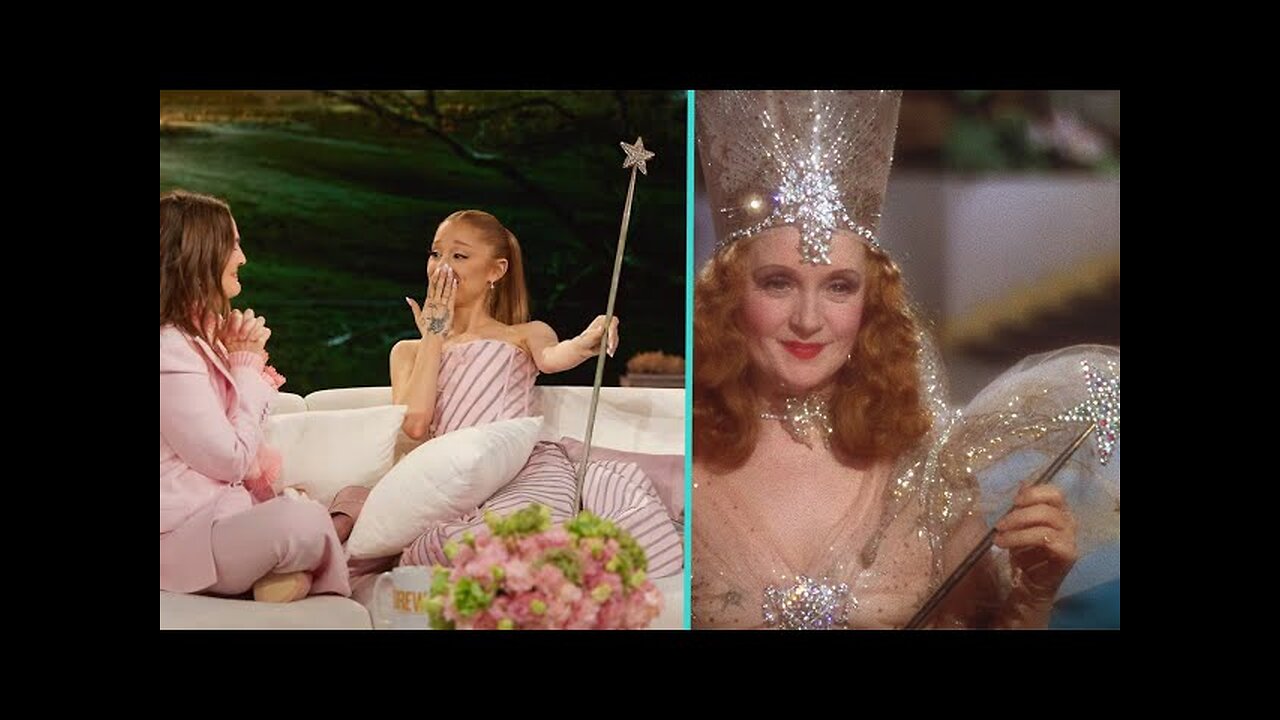 Ariana Grande TEARS UP Over Drew Barrymore Surprising Her w/ ORIGINAL Glinda Wand