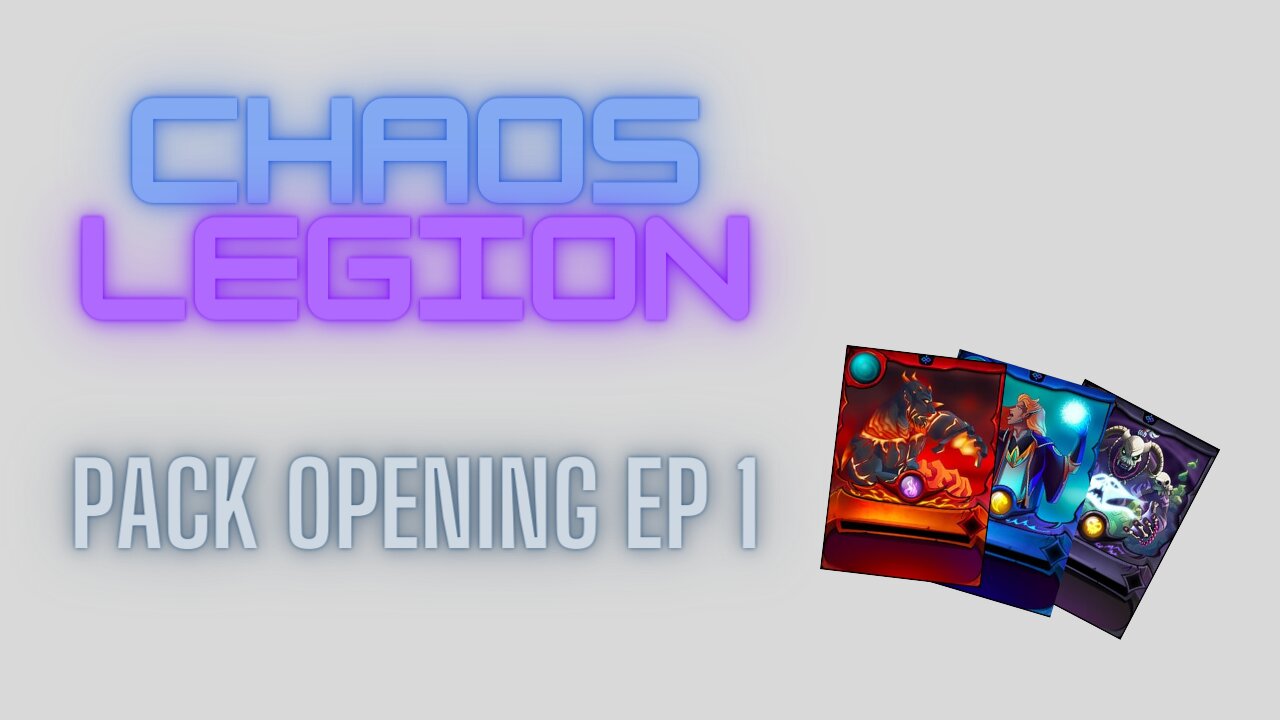 Splinterlands - Chaos Legion Pack Opening Ep. 1 - The Epic Pack opening