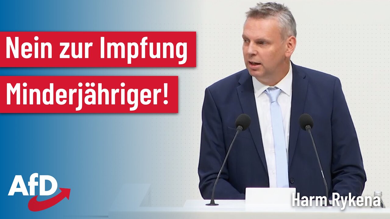 Nein zur Impfung Minderjähriger! Harm Rykena, MdL (AfD)