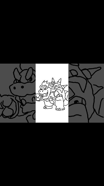 Draw Bowser Easy As Possible!!! #mariomovie #mario #bowser #drawing