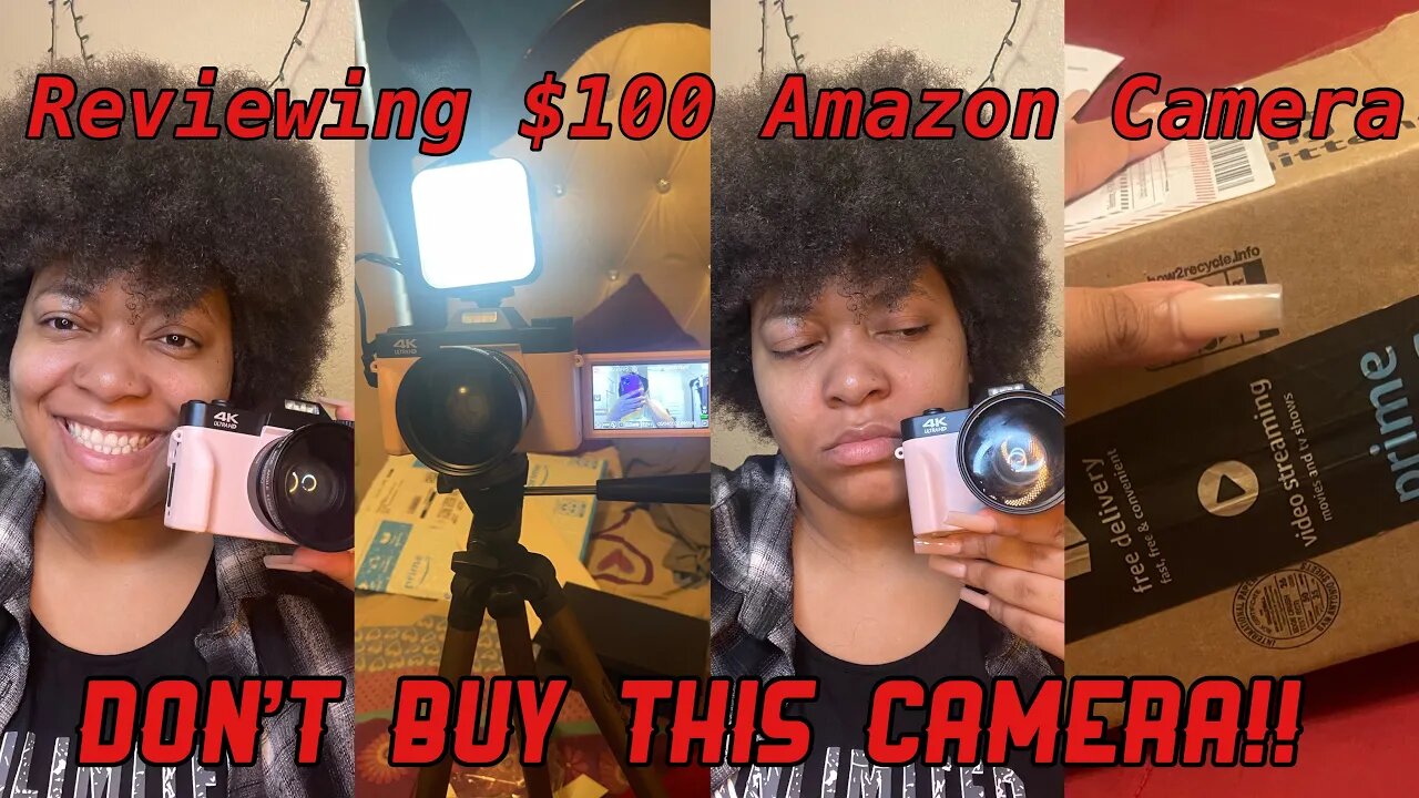 WHY I AM RETURNING MY FIRST CAMERA… Reviewing Amazon 4K Camera… Cheap but Whack!!!