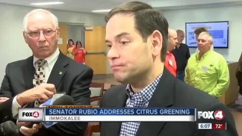 Rubio meets with Florida citrus growers hurt by citrus greening