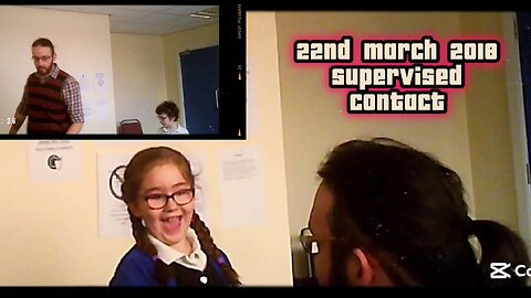 22nd March 20018 supervised contact session between Ayrton, Gabrielle & daddy in a contact centre