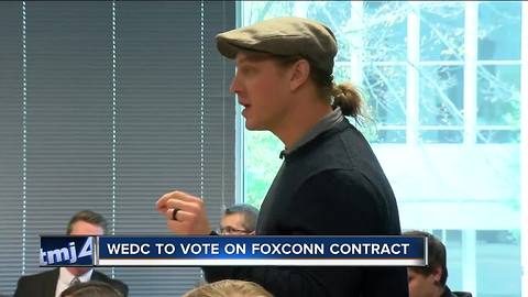 Protesters fight Foxconn contract ahead of vote