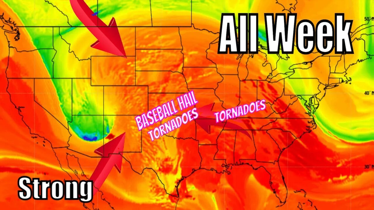 This Will Bring Tornadoes, Baseball Hail & Damaging Winds, Storms Till Saturday!