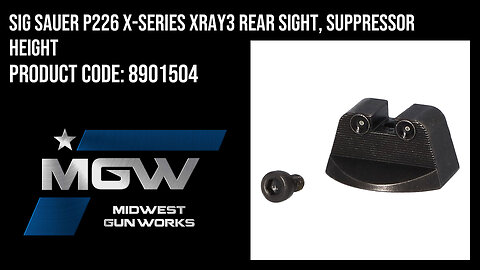 Sig Sauer P226 X-Series XRay3 Rear Sight, Suppressor Height - 8901504