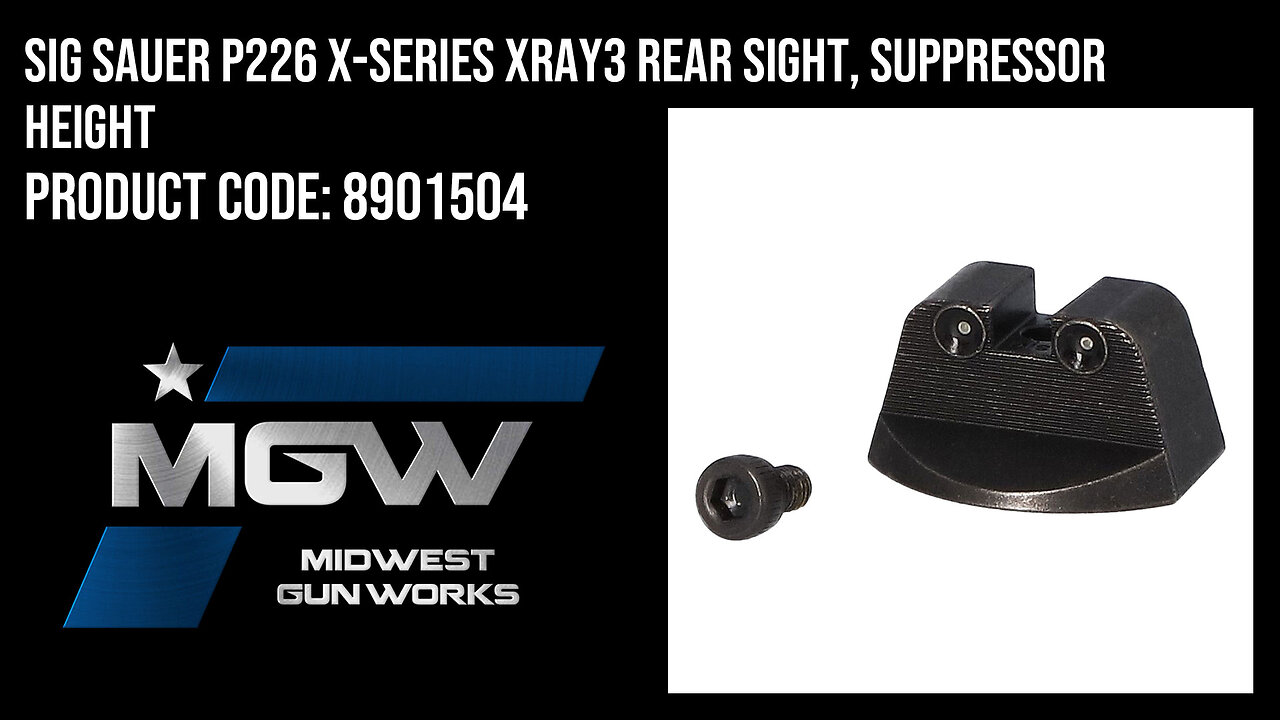 Sig Sauer P226 X-Series XRay3 Rear Sight, Suppressor Height - 8901504