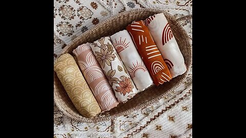 Muslin Swaddle Blanket Baby Bamboo Cotton 47*47 Inches Soft Newborn Wraps